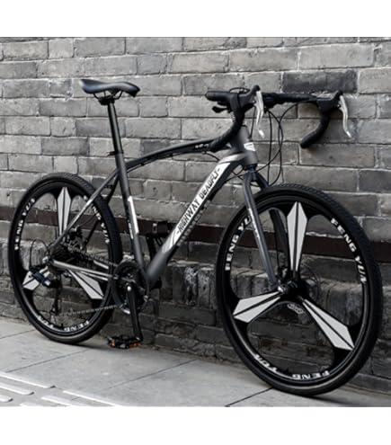 Amazon | アルミフレームロードバイク ロードバイク 自転車 27段変速